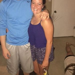 Target purple - patterned shorts